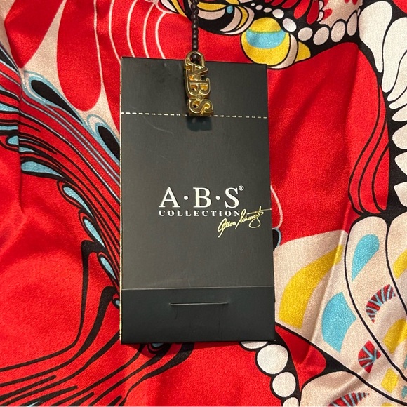 A.B.S. Collection Red Silk Mini Kimono Day Dress | New with Tags | Size: Small - Picture 6 of 14